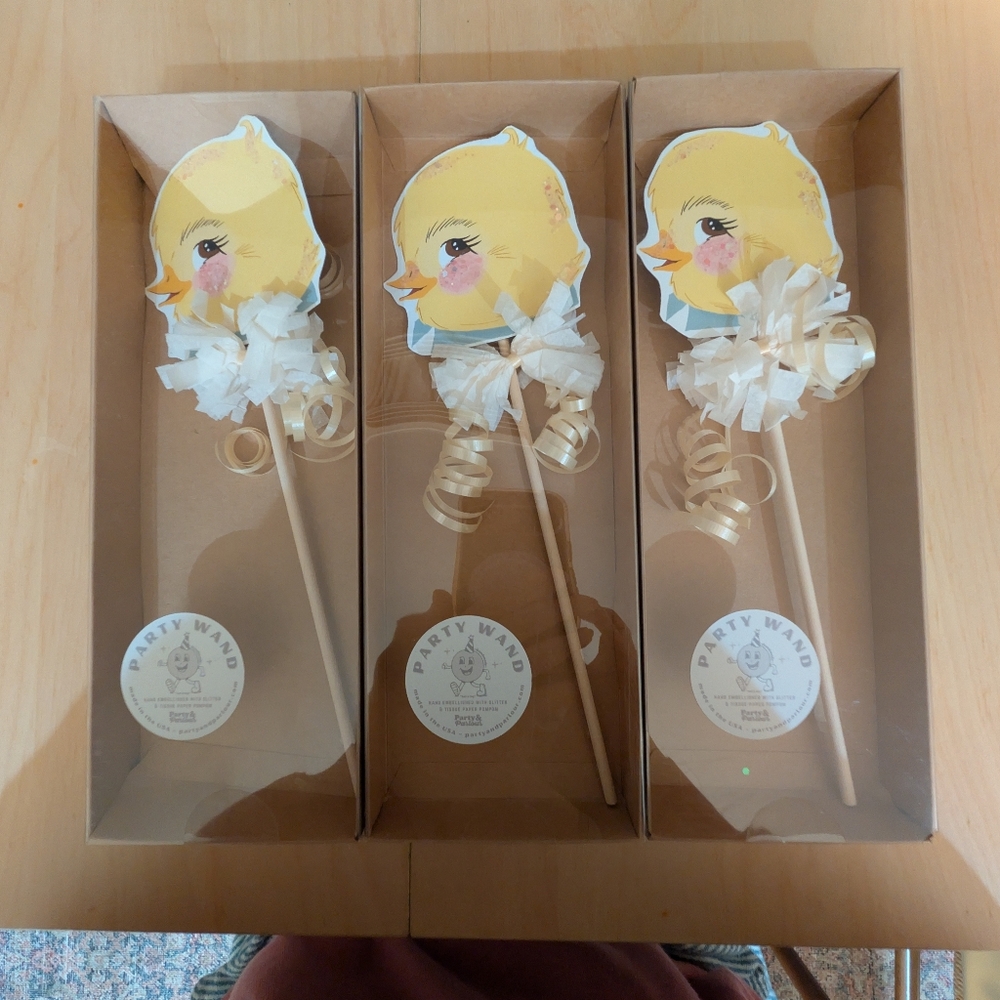 NWT Vintage Inspired Easter Party Wands (Set Of‎ 3)